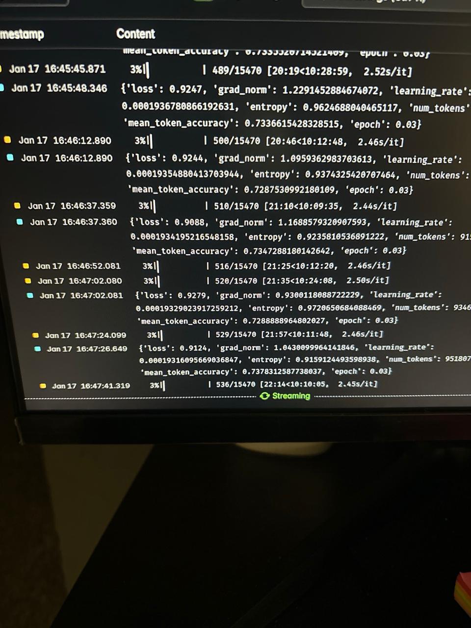 Fine-tuning a model